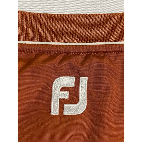 FootJoy Pullover Men’s Size XL Rust Color White Piping Lightweight Golf Layer - Picture 6 of 8